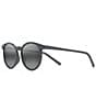 Color:Grey Stripe - Image 1 - Kiawe PolarizedPlus2® Round 53mm Sunglasses