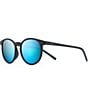 Color:Dark Navy Stripe - Image 1 - Kiawe PolarizedPlus2® Round 53mm Sunglasses