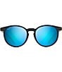 Color:Dark Navy Stripe - Image 2 - Kiawe PolarizedPlus2® Round 53mm Sunglasses