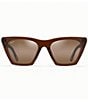Color:Rootbeer with Crystal - Image 2 - Kini Kini PolarizedPlus2® Cat Eye 54mm Sunglasses