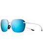 Color:Crystal Matte - Image 1 - Komohana PolarizedPlus2® Square 50mm Sunglasses