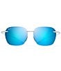 Color:Crystal Matte - Image 2 - Komohana PolarizedPlus2® Square 50mm Sunglasses