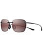 Color:Gloss Black - Image 1 - Komohana PolarizedPlus2® Square 50mm Sunglasses