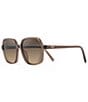 Color:Translucent Light Espresso - Image 1 - Little Bell PolarizedPlus2® Square 55mm Sunglasses