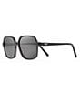 Color:Translucent Grey - Image 1 - Little Bell PolarizedPlus2® Square 55mm Sunglasses