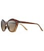 Color:Chocolate Fade - Image 1 - Lotus PolarizedPlus2® Cat Eye 56mm Sunglasses