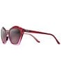 Color:Raspberry Fade - Image 1 - Lotus PolarizedPlus2® Cat Eye 56mm Sunglasses