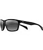 Color:Gloss Black - Image 1 - Makoa PolarizedPlus2® Wrap 60mm Sunglasses