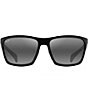 Color:Gloss Black - Image 2 - Makoa PolarizedPlus2® Wrap 60mm Sunglasses