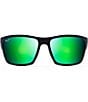 Color:Matte Black - Image 2 - Makoa PolarizedPlus2® Wrap 60mm Sunglasses