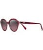 Color:Raspberry with Crystal Interior - Image 1 - Mariana PolarizedPlus2® Fashion 55mm Sunglasses