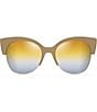 Color:Silver Mink with Silver - Image 2 - Mariposa PolarizedPlus2® Fashion 56mm Sunglasses