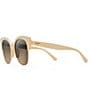 Color:Ivory with Gold - Image 1 - Mariposa PolarizedPlus2® Fashion 56mm Sunglasses