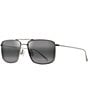 Maui Jim Men's Aeko 55mm Aviator Polarized Sunglasses, Color:Matte Titanium - Image 1