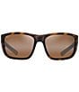 Color:Matte Tortoise - Image 2 - Men's Amberjack PolarizedPlus2® 60mm Wrap Sunglasses