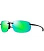 Maui Jim Men's Ho'okipa XL PolarizedPlus2® 67mm Oval Sunglasses, Color:Translucent Matte Grey - Image 1