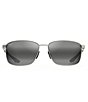 Color:Silver - Image 1 - Men's Ka'ala PolarizedPlus2® Square 58mm Sunglasses