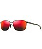 Color:Dark Gunmetal - Image 2 - Men's Ka'ala PolarizedPlus2® Square 58mm Sunglasses