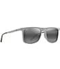 Maui Jim Men's Makamae PolarizedPlus2® 56mm Square Sunglasses, Color:Matte Grey - Image 3