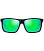 Color:Matte Black - Image 2 - Men's Mamalu Bay PolarizedPlus2® 59.5mm Mirrored Square Sunglasses