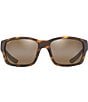 Color:Tortoise - Image 2 - Men's Mangroves PolarizedPlus2® Wrap Tortoise 60mm Sunglasses