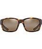 Maui Jim Men's Mangroves PolarizedPlus2® Wrap Tortoise 60mm Sunglasses, Color:Tortoise - Image 2