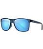 Color:Matte Navy - Image 1 - Men's Pailolo PolarizedPlus2® 58.5mm Rectangle Mirrored Sunglasses