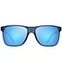 Color:Matte Navy - Image 2 - Men's Pailolo PolarizedPlus2® 58.5mm Rectangle Mirrored Sunglasses