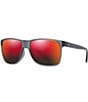 Color:Matte Translucent Grey - Image 1 - Men's Pailolo PolarizedPlus2® 58.5mm Rectangle Mirrored Sunglasses