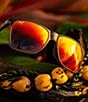 Color:Matte Translucent Grey - Image 3 - Men's Pailolo PolarizedPlus2® 58.5mm Rectangle Mirrored Sunglasses