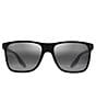 Color:Matte Black - Image 2 - Men's Pailolo PolarizedPlus2® 58.5mm Rectangle Sunglasses