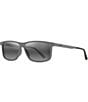 Color:Matte Grey - Image 1 - Men's Pulama PolarizedPlus2® 59mm Rectangle Sunglasses