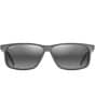 Maui Jim Men's Pulama PolarizedPlus2® 59mm Rectangle Sunglasses, Color:Matte Grey - Image 2