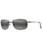 Color:Black Gloss - Image 1 - Ohai PolarizedPlus2® Rectangle 59mm Sunglasses