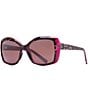Color:Raspberry - Image 1 - Orchid PolarizedPlus2® Round 56mm Sunglasses
