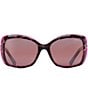 Color:Raspberry - Image 2 - Orchid PolarizedPlus2® Round 56mm Sunglasses