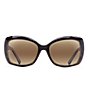 Color:Tortoise - Image 2 - Orchid PolarizedPlus2® Round 56mm Sunglasses