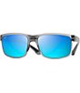 Color:Matte Grey - Image 1 - Pokowai Arch PolarizedPlus2® Rectangular 58mm Sunglasses