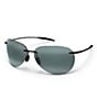 Color:Gloss Black - Image 1 - Sugar Beach PolarizedPlus2® Rimless 62mm Sunglasses