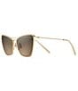 Color:Shiny Gold - Image 1 - Puakenikeni PolarizedPlus2® Cat Eye 61mm Sunglasses