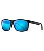 Color:Matte Black - Image 1 - Red Sands PolarizedPlus2® Rectangular 59mm Sunglasses