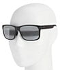 Color:Matte Black/Grey Lens - Image 2 - Red Sands PolarizedPlus2® Rectangular 59mm Sunglasses