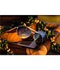 Color:Gold - Image 3 - Seacliff PolarizedPlus2® Aviator 54mm Sunglasses