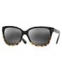 Color:Black/White/Tortoise - Image 1 - Starfish PolarizedPlus2® Cat Eye 56mm Sunglasses