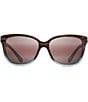 Color:Sandstone/White/Blue - Image 2 - Starfish PolarizedPlus2® Cat Eye 56mm Sunglasses