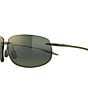 Maui Jim Unisex Breakwall PolarizedPlus2 64mm Rectangle Sunglasses - Image 6