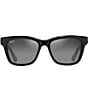 Color:Black - Image 2 - Unisex Hanohano PolarizedPlus2®52mm Square Sunglasses