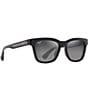 Color:Black - Image 3 - Unisex Hanohano PolarizedPlus2®52mm Square Sunglasses