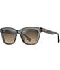 Color:Transparent Dark Grey - Image 1 - Unisex Hanohano PolarizedPlus2®52mm Square Sunglasses