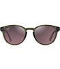 Color:Transparent Green - Image 2 - Unisex Hiehie PolarizedPlus2®50mm Round Sunglasses